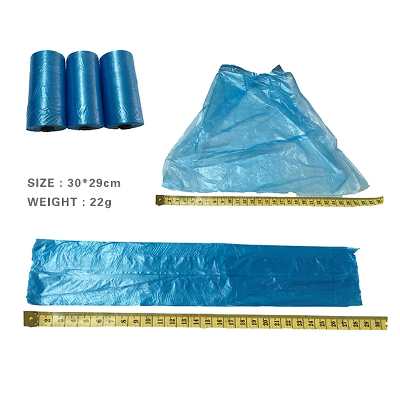 LED Dog Leash With Garbage Bag Automatic Pet Leash for Dogs Cats Night Travel Safety Pet Traction Rope 4.5M Dog Accessories