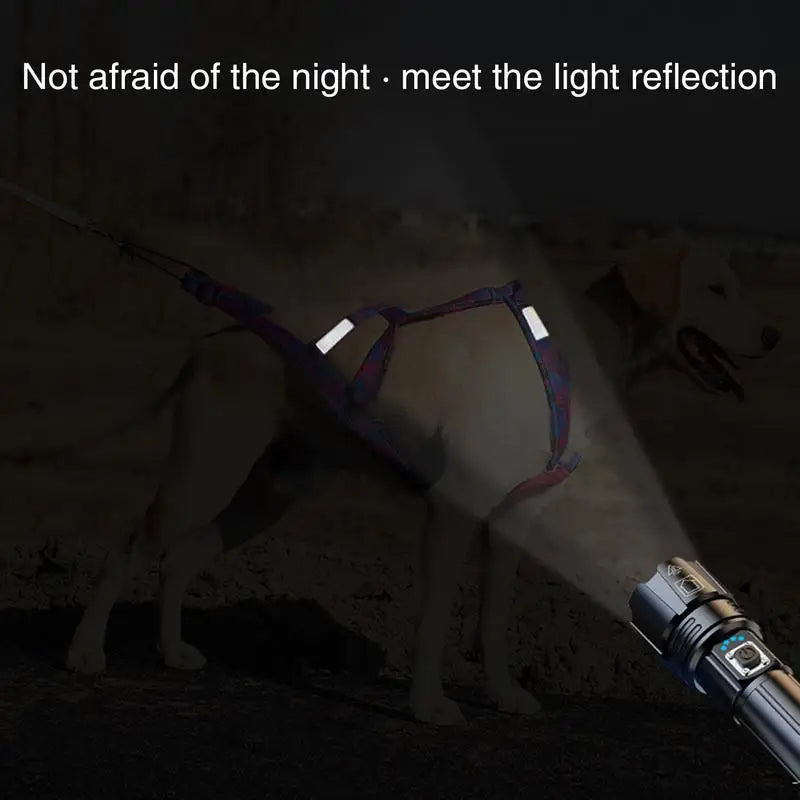 Pet Sledge Harness for Small Large Dogs Reflective Dog Harness Vest Weight Pulling Sledding Harnesses Mushing X Back Chest Strap