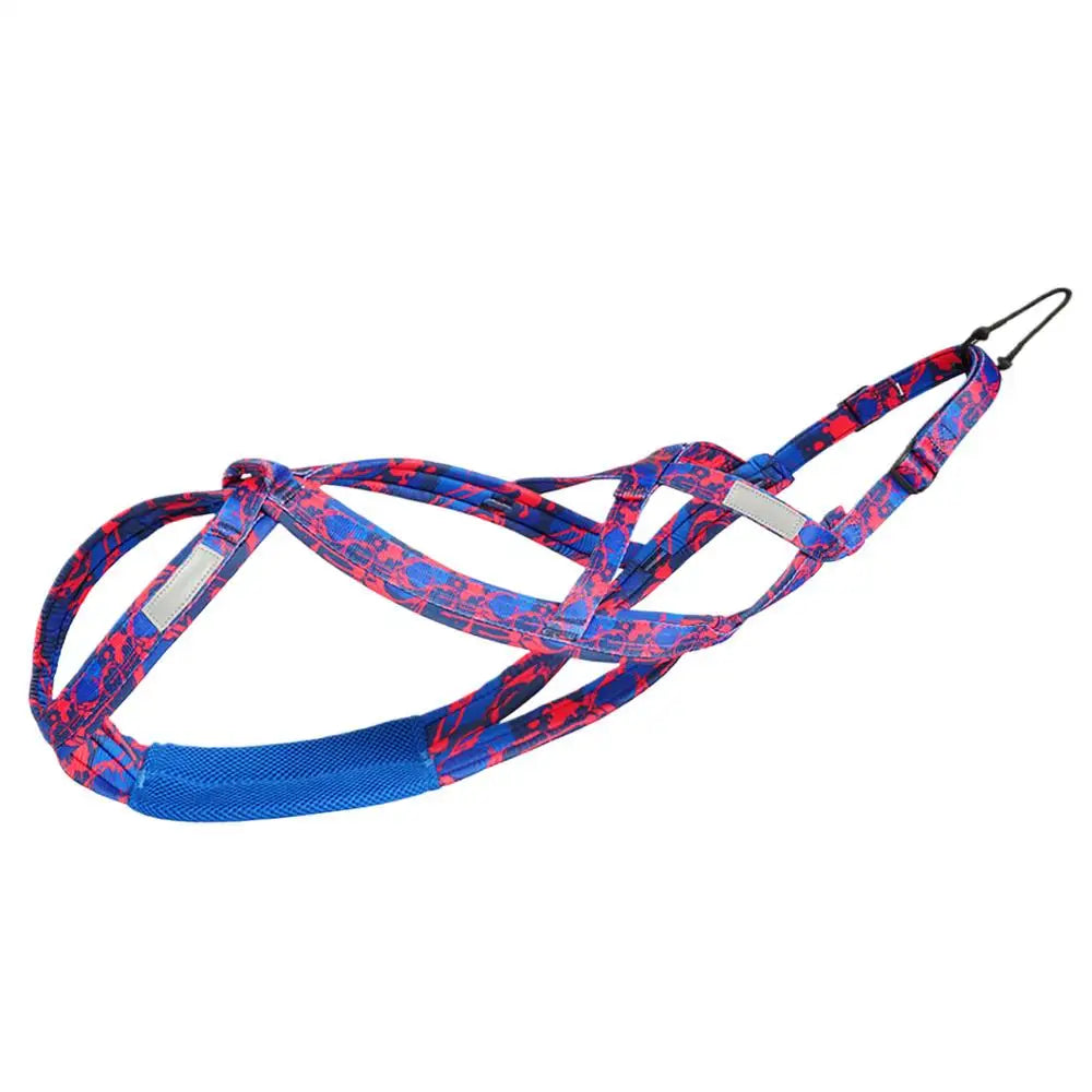 Pet Sledge Harness for Small Large Dogs Reflective Dog Harness Vest Weight Pulling Sledding Harnesses Mushing X Back Chest Strap
