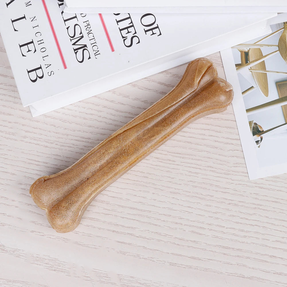 8 Inch Cowhide Bone Non-Toxic Creative Teeth Clean Stick Anti-bite Puppy Teething Toys  for Small Medium Large Dog